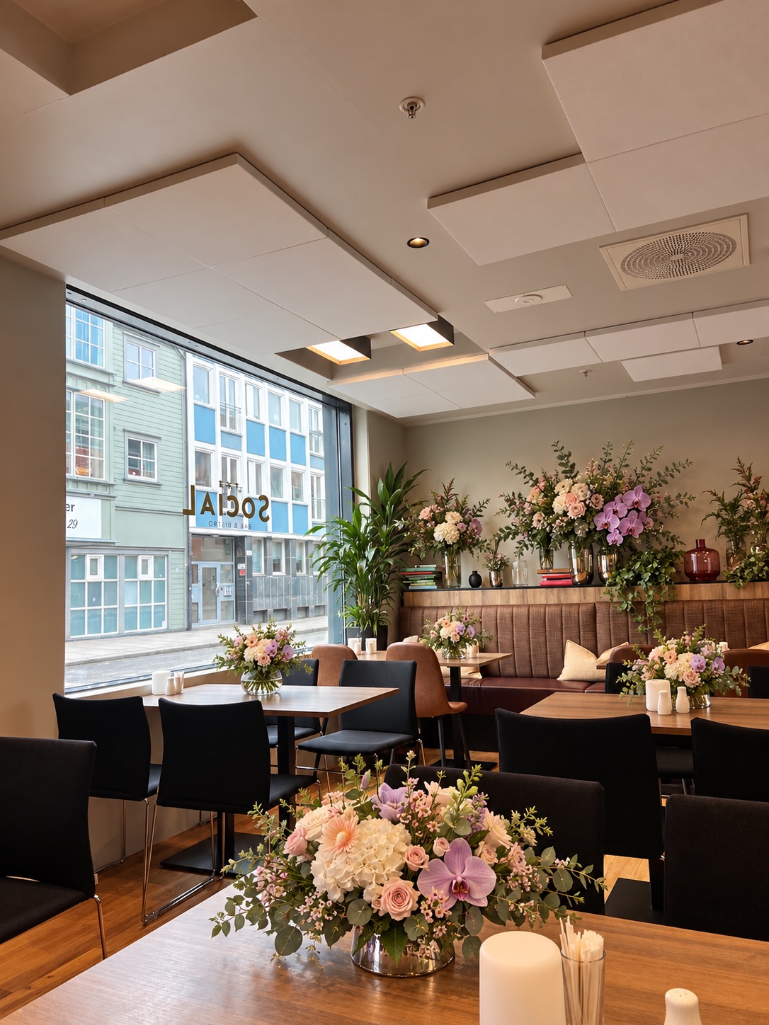 Bedriftslokaler – lokale med blomster
